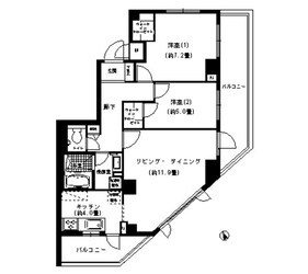 ＮＴＰＲレジデンス菊名の物件間取画像